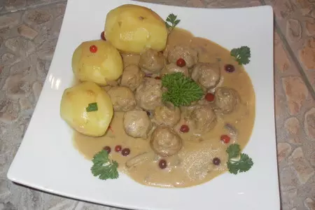 Коттбулар - мясные фрикадельки // köttbular: шаг 6