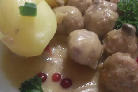 Коттбулар - мясные фрикадельки // köttbular: шаг 7