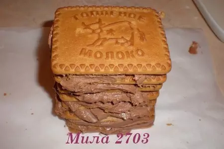 «полосатое» пирожное без выпечки (очень вкусно и просто): шаг 4