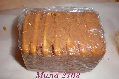 «полосатое» пирожное без выпечки (очень вкусно и просто): шаг 5