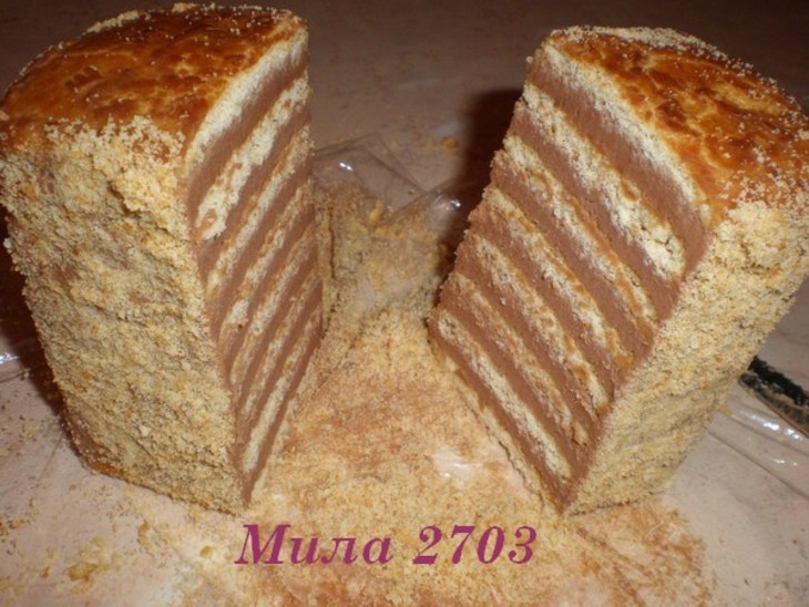 «полосатое» пирожное без выпечки (очень вкусно и просто): шаг 7