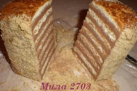 «полосатое» пирожное без выпечки (очень вкусно и просто): шаг 7