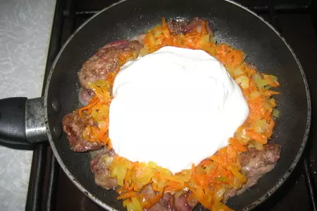 Куриная печенка ну очень вкусная: шаг 3
