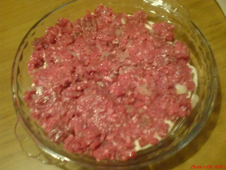Бюрек с мясом: шаг 3