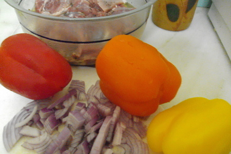 Свинина с разноцветным перцем: шаг 3