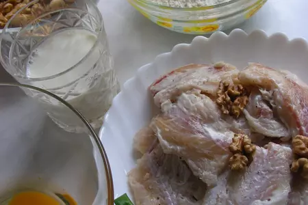 Рыба в льезоне и ореховой крошке: шаг 1