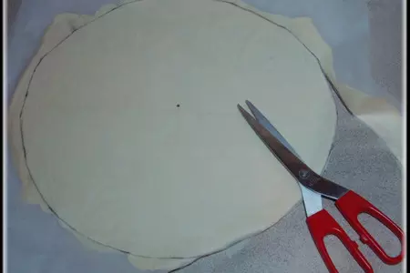 Пирог из слоеного теста с курицей, шампиньонами и опятами в сырно-сливочном соусе.: шаг 16