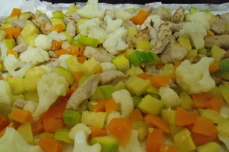 Рулет с филе индейки и овощами: шаг 5