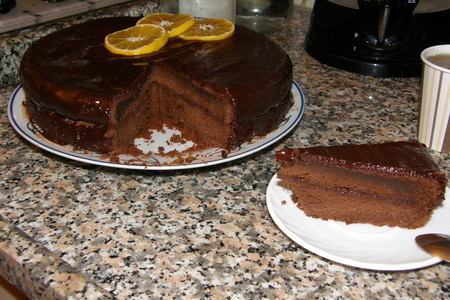 Шоколадный торт со вкусом апельсина: шаг 3