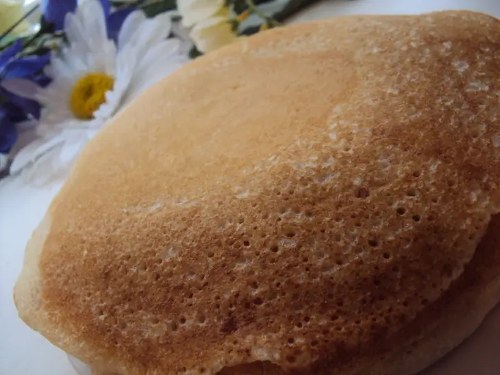 Марокканские  манные блины на дрожжах (crêpes baghrirs): шаг 8