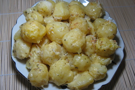 Картофель запечёный с заливкой и сыром: шаг 9