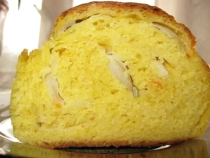 Тыквенный хлеб с репчатым луком и семечками: шаг 1