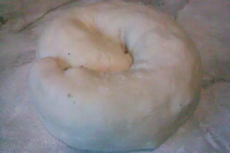 Постный  пирог с халвой и орехами: шаг 4