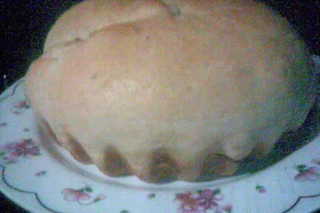 Постный  пирог с халвой и орехами: шаг 7