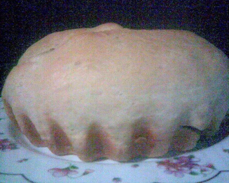 Постный  пирог с халвой и орехами: шаг 9