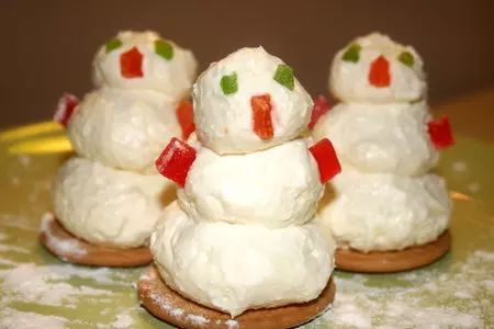 Творожные снеговички: шаг 1