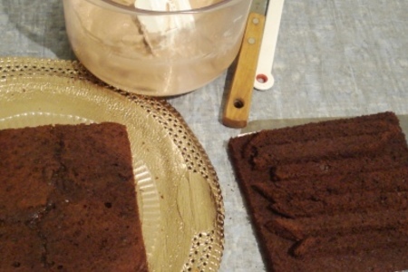 Торт для мамы // простой и вкусный (я о креме и виде торта "внутри" :) ): шаг 1