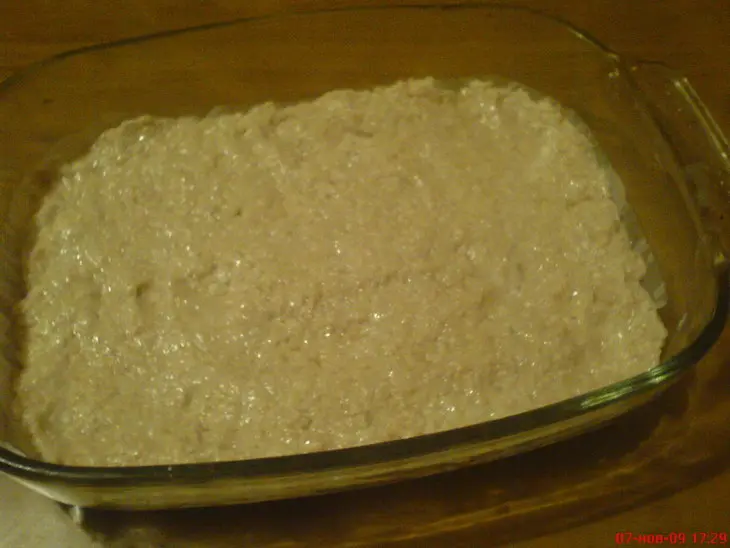 Овсянные пирожные сo сгушенным молоком,орехами и шоколадом: шаг 2