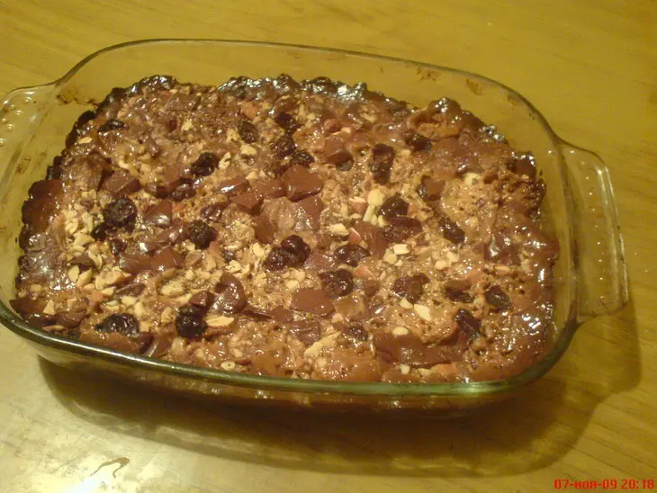 Овсянные пирожные сo сгушенным молоком,орехами и шоколадом: шаг 5