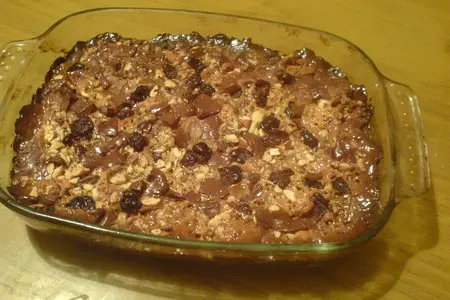 Овсянные пирожные сo сгушенным молоком,орехами и шоколадом: шаг 5