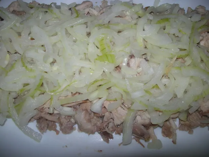 Салат  "тачка": шаг 2