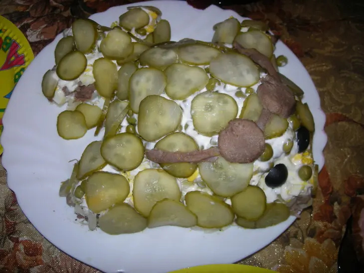 Салат "самолетик": шаг 6