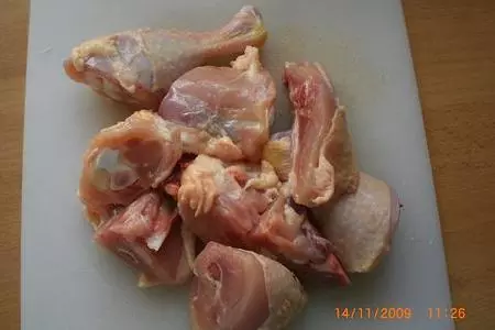 Куринные ножки с овощами в рукаве: шаг 1