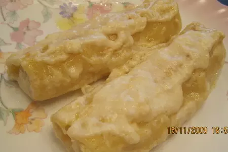 Каннеллони с курицей, миндалем и сыром: шаг 2