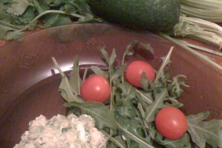 Салат "свежесть зелени": шаг 1