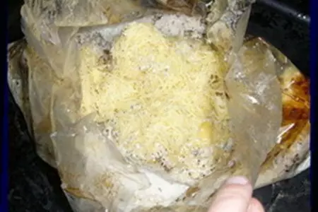Курочка с рисом в рукаве на французский манер: шаг 5