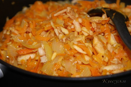 Рыба хоки под морковно-яблочным маринадом: шаг 2