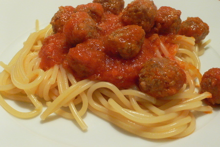 Спагетти с тефтелями для детей (с тыквой): шаг 7