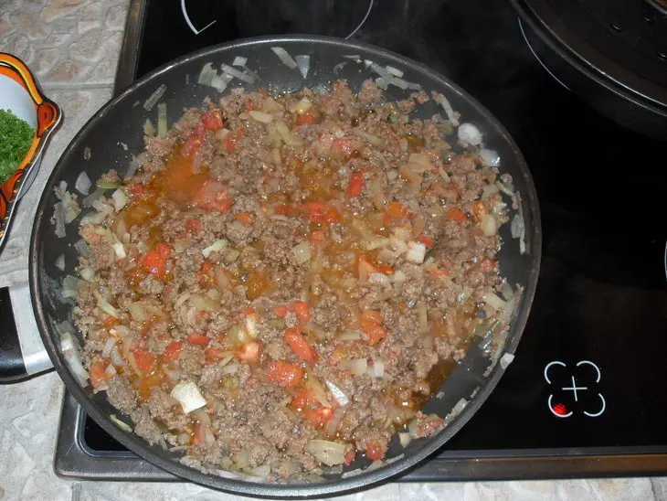 Мусакка, moussaka , mousakás (μουσακάς): шаг 5