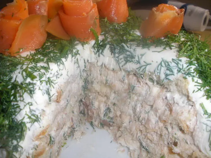 Финский праздничный закусочный торт: шаг 6