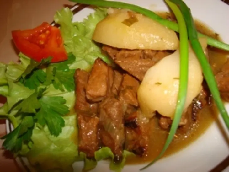 Квасная говядина с грушами и медом: шаг 6