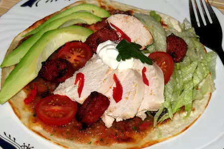 Тостадас с куриной грудкой: шаг 7