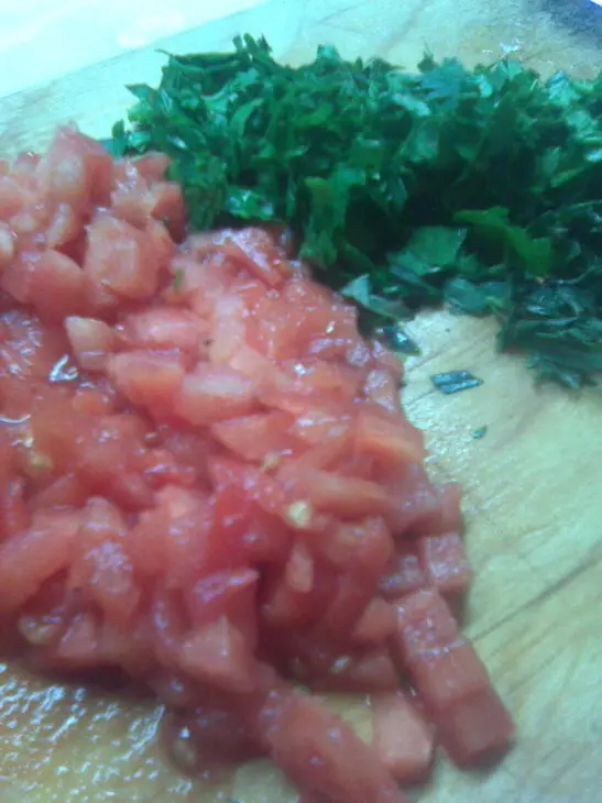 Мясной соус с эстрагоном/тархуном и корицей. цветная капуста под ним.: шаг 2