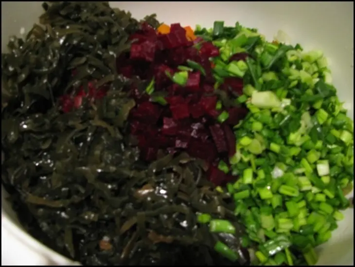 Винегрет с морской капустой.: шаг 2