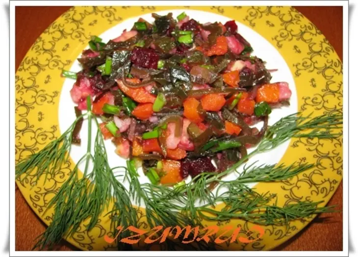 Винегрет с морской капустой.: шаг 6