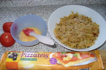 Пирожки открытые из духовки ( с капустой ): шаг 1