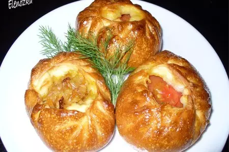 Пирожки открытые из духовки ( с капустой ): шаг 7