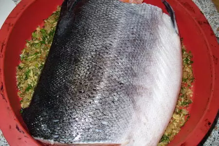 Красный лосось в очень вкусной шубке: шаг 5