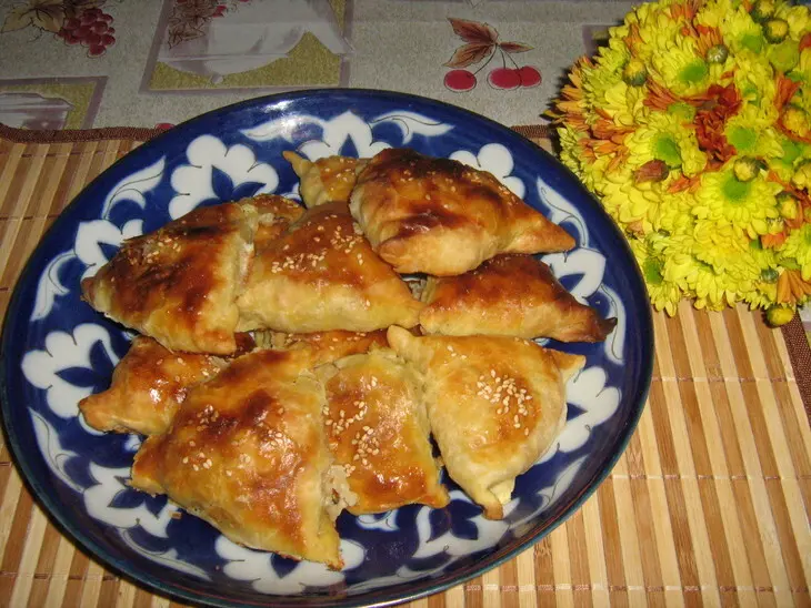 Самса с тыквой и мясным фаршем: шаг 1