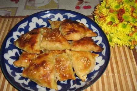 Самса с тыквой и мясным фаршем: шаг 1