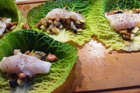 Голубцы из савойской капусты с рыбой: шаг 2