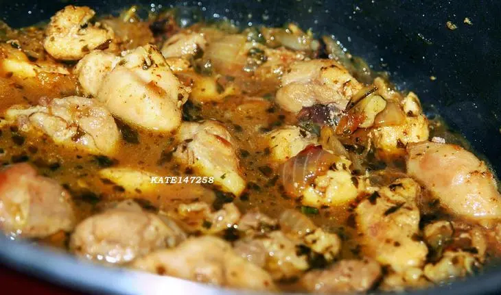 Ароматное куриное соте с айвой: шаг 7