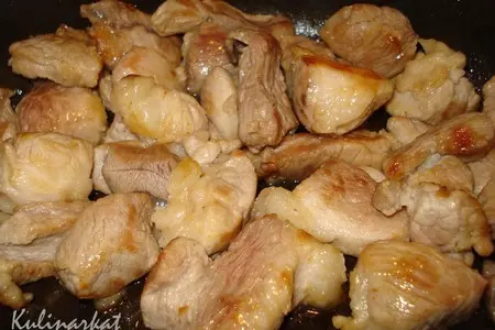 Свинина с морской капустой: шаг 2