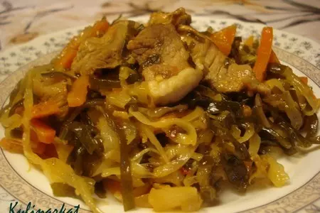 Свинина с морской капустой: шаг 5