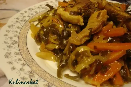 Свинина с морской капустой: шаг 8