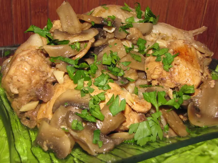 Цыплёнок с шампиньонами, почти по-французски.: шаг 6